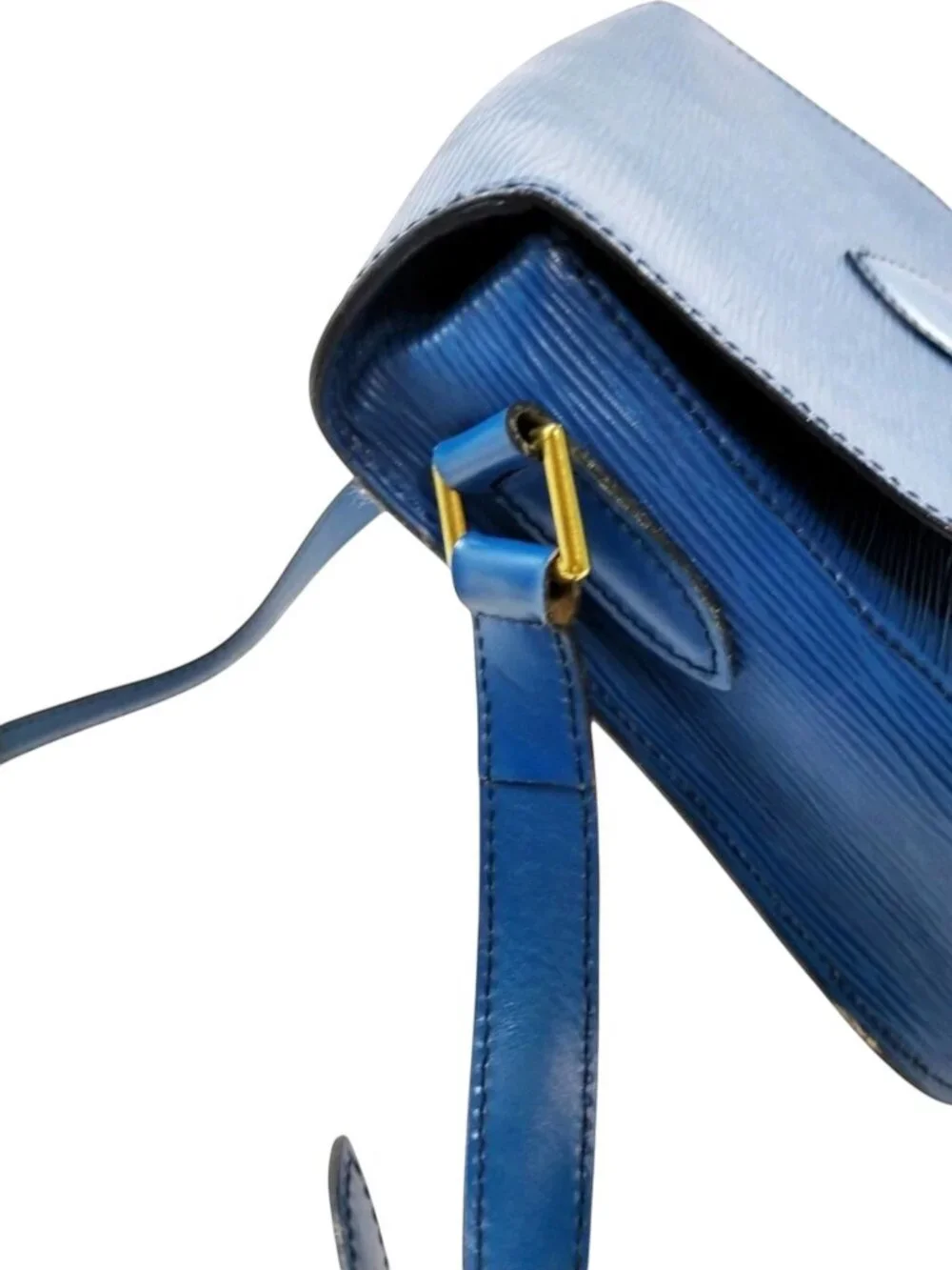 (L6) Louis Vuitton Crossbody Bag Blue Epi Leather